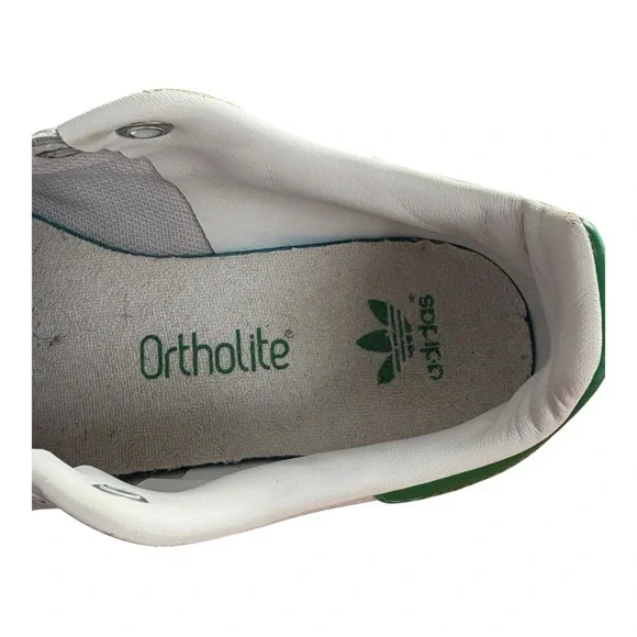 Adidas Original Endorsed by Stan Smith White Green‎ Low Top Sneakers Size 4 - Picture 8 of 9